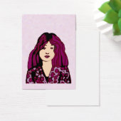 Purple haired woman (Desk)