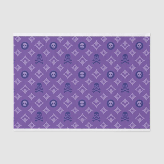 Purple Halloween Louis Vuitton Pattern  Tissue Paper (Front)