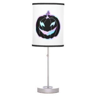 Purple Halloween Pumpkin, Halloween Costumes Table Lamp