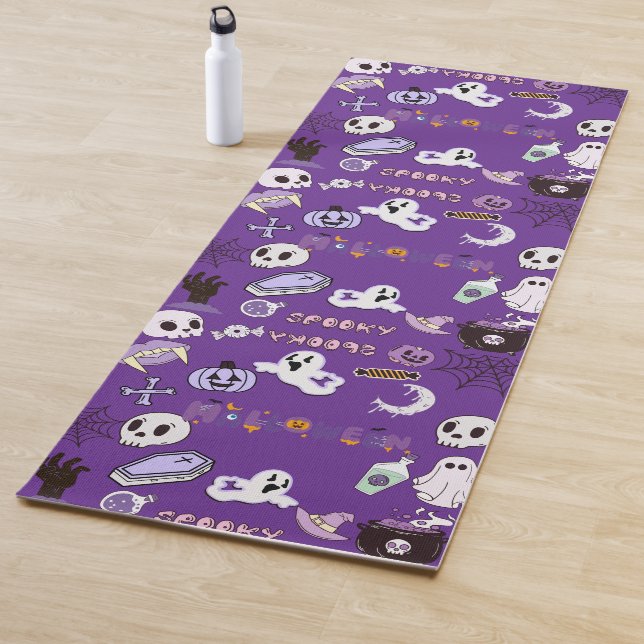 Purple Halloween Yoga Mat (In Situ)