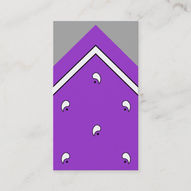 Purple Hanky Trick Card / (Front)