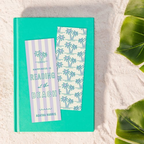 Purple Happiness is Reading at the Beach Bookmark