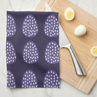 Purple Happy Easter Eggs Pattern