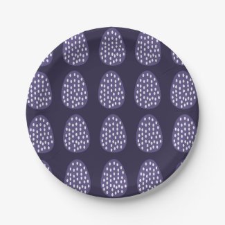 Purple Happy Easter Eggs Pattern
