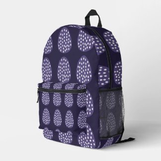 Purple Happy Easter Eggs Pattern