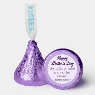 Purple Happy Mother's Day Bible Verse Simple Hershey®'s Kisses®