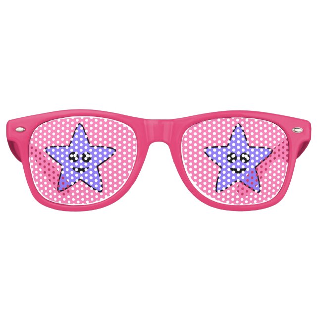 Purple Happy Star Party Shades (Front)