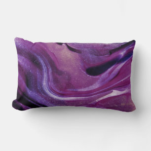 Purple Harmony Pillows: Elegance Redefined.  Lumbar Pillow