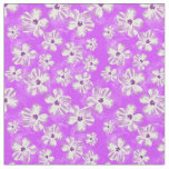 Purple Hawaiian Hibiscus Flowers Fabric