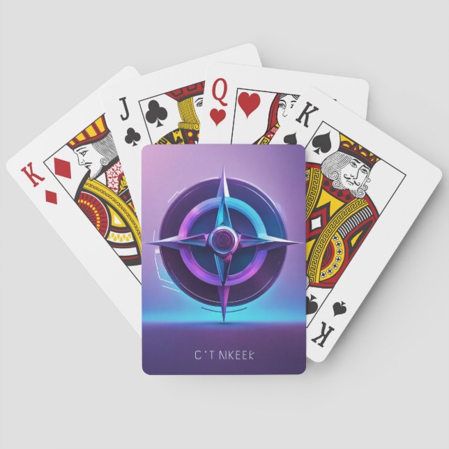 "Purple Haze: Aesthetic Playing Cards" Poker Cards (Back)