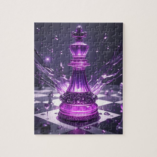 Purple Haze Chess Jigsaw Puzzle (Vertical)