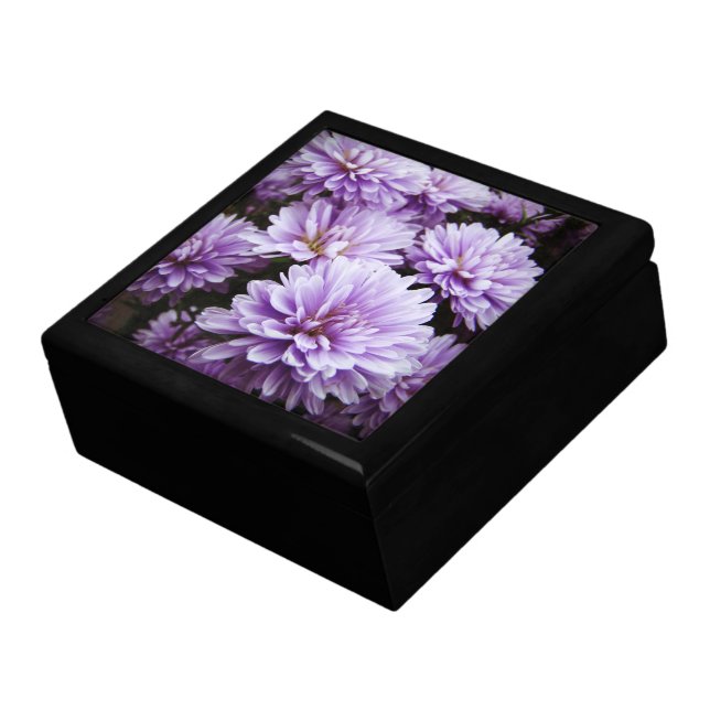Purple Haze Chrysanthemums Jewelry Box (Side)