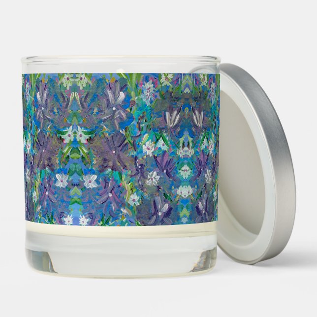 Purple Haze Floral, Vanilla Scented Candle (Lid)