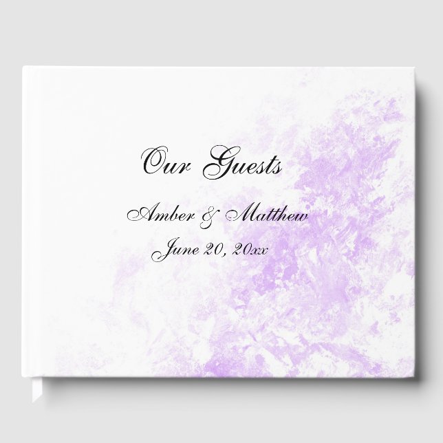 "Purple Haze" Guest Book (Front)