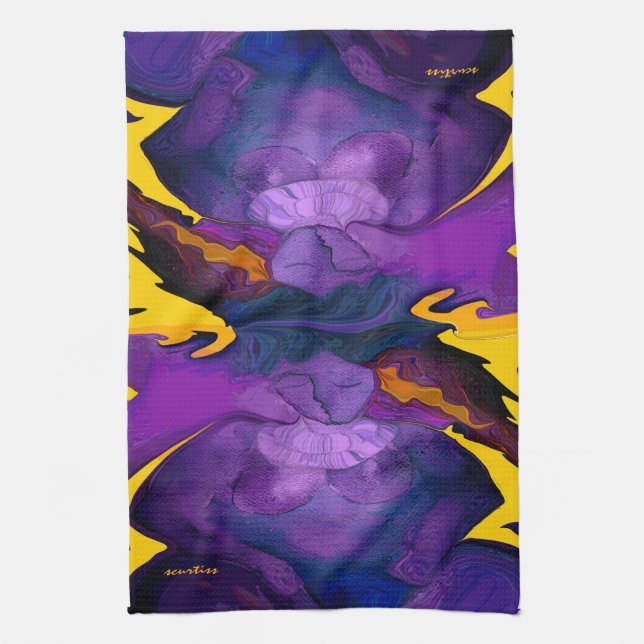 Purple Haze Kitchen Towel (Vertical)