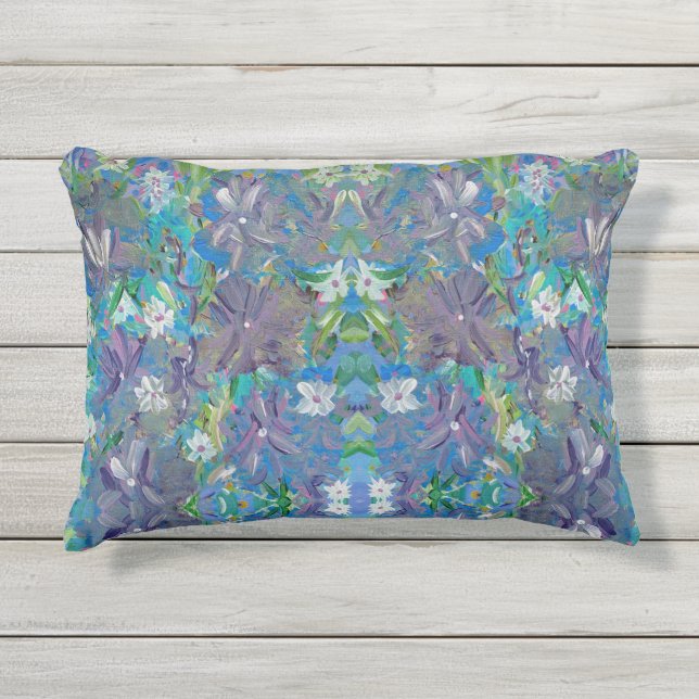 Purple Haze Outdoor Accent Pillow 12"x16" (Front)