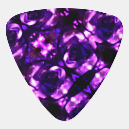 Purple Hazing Rose Guitar Pick
