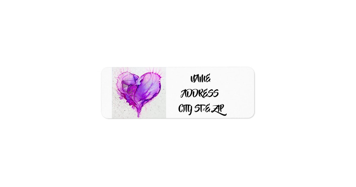 **PURPLE HEART** ADDRESS LABEL Zazzle