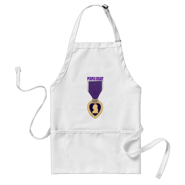 PURPLE HEART ADULT APRON (Front)
