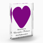 Purple Heart Award<br><div class="desc">Award purple heart that you can customise with any text of your choice. Should you require any help with customising then contact us through the link on this page. Purple heart award.</div>