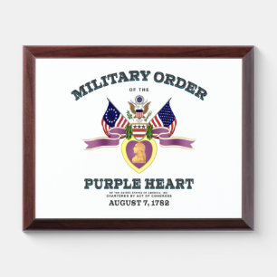 Purple Heart Award Plaque