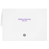 purple heart cards (Back Horizontal)