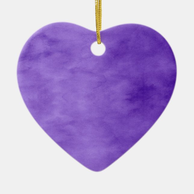 Purple Heart Ceramic Ornament (Front)