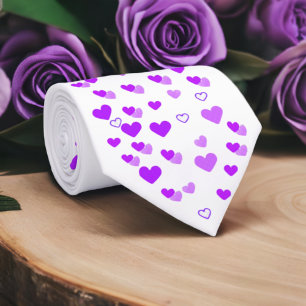 Purple Heart Cluster Neck Tie