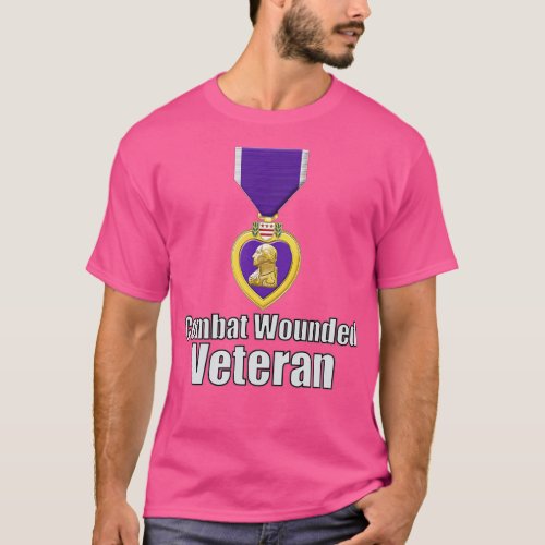Purple Heart Combat Wounded Veteran  T_Shirt