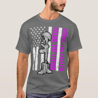 Purple Heart Day Military Honor The Fallen Thank T T-Shirt