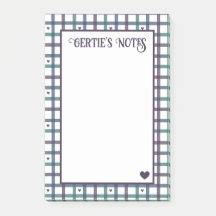 Purple Heart Gingham
