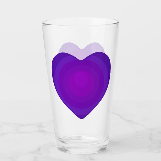 Purple heart Glass (Front)
