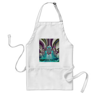 Purple Heart graphical floral Customize Product Adult Apron