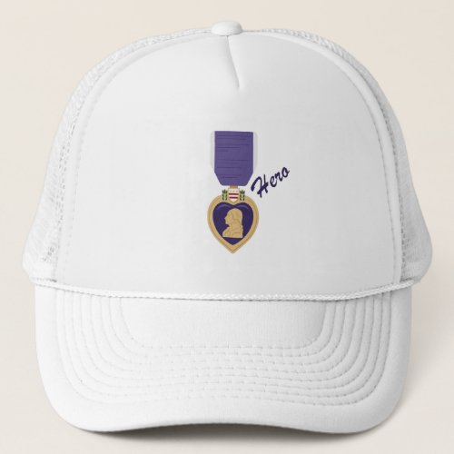 Purple Heart Hero Trucker Hat