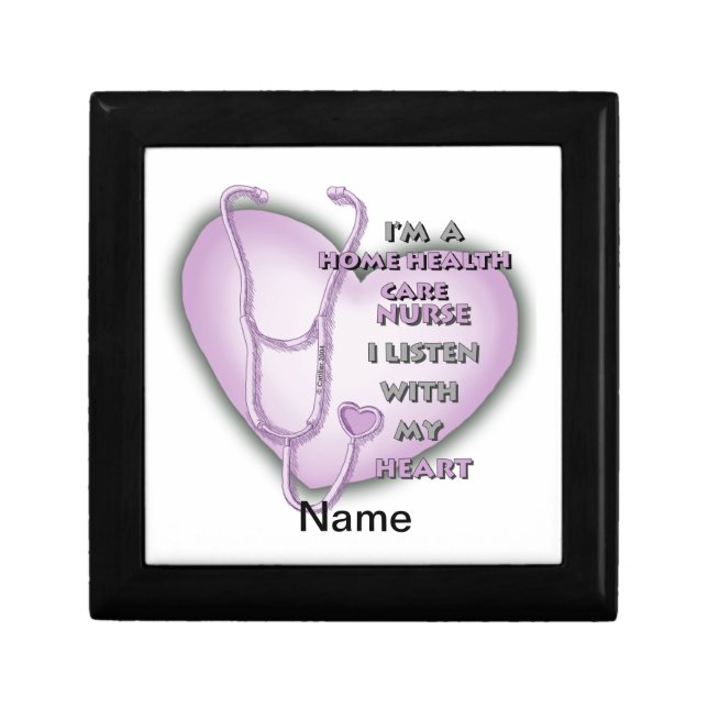 Purple Heart Home Health Care Nurse Gift Box (Front)