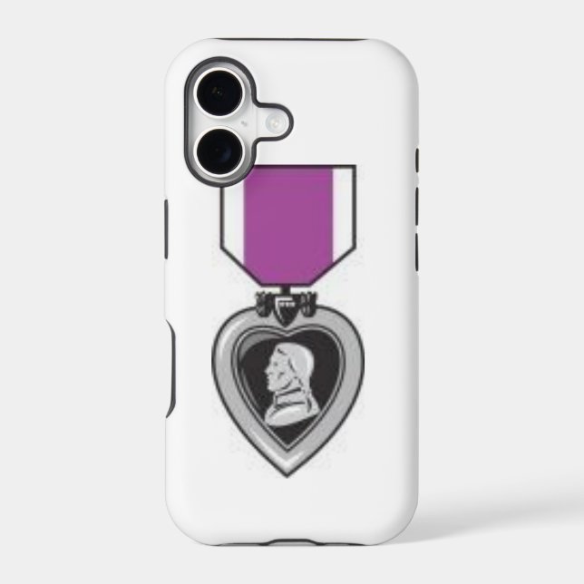 purple heart iphone case (Back)