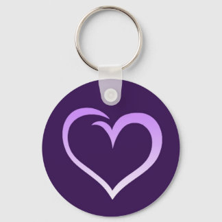 Purple Heart Logo Keychain