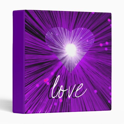 Purple Heart Love Binder