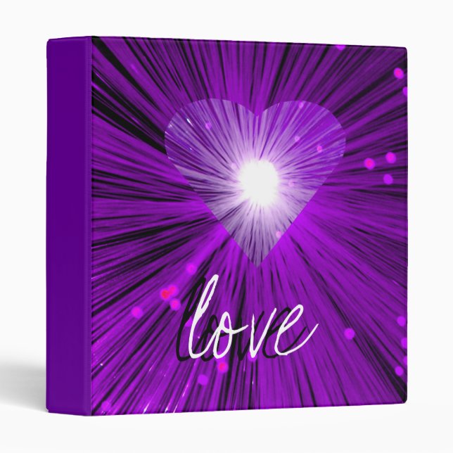 Purple Heart 'Love' Binder (Front/Spine)