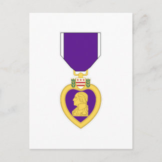 Purple Heart Medal Postcard