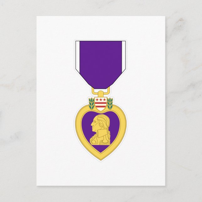Purple Heart Medal Postcard (Front)
