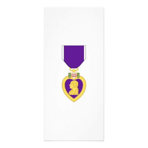 Purple Heart Medal Rack Card Template | Zazzle