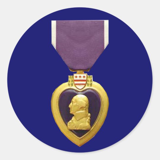 Purple Heart Medal Sticker | Zazzle.com