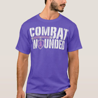 Purple Heart Military Veteran Combat Wounded Sol T-Shirt