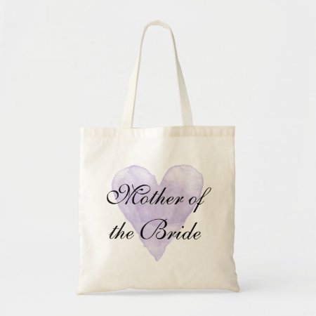 Purple Heart Mother Of The Bride Wedding Tote Bag