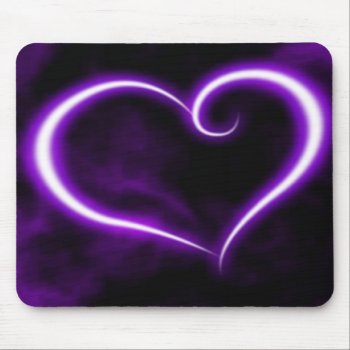 Purple Heart Mousepad by cathie10 at Zazzle