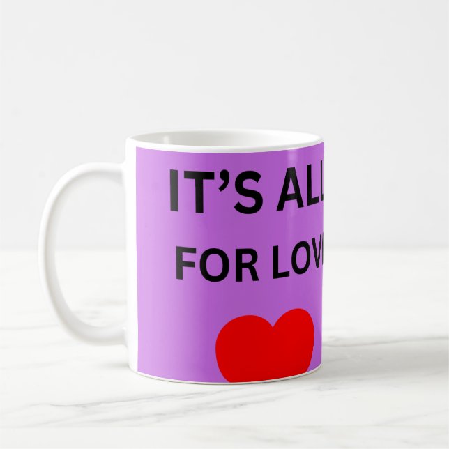 purple heart mug (Left)