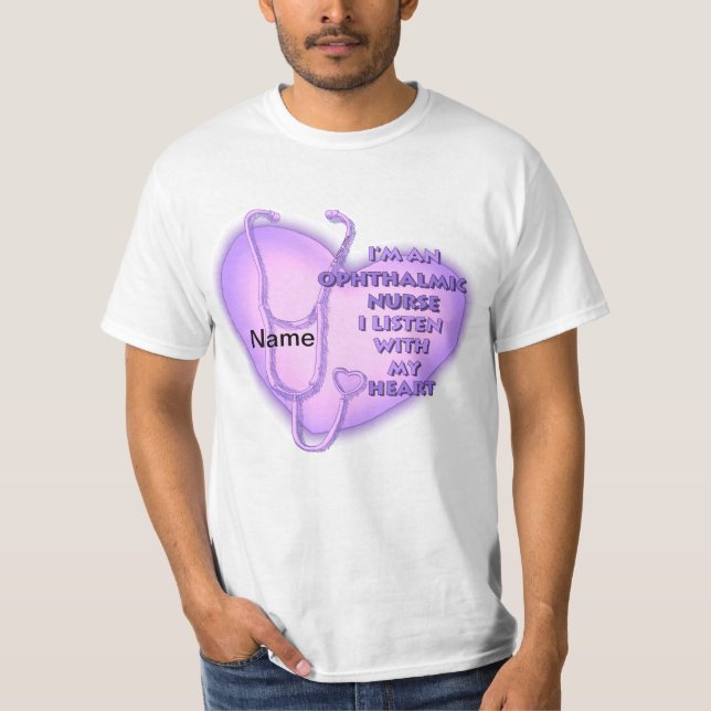 Purple Heart Ophthalmic Nurse T-Shirt (Front)