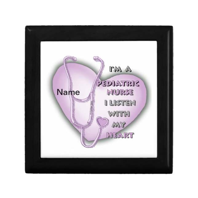 Purple Heart Pediatric Nurse Gift Box (Front)