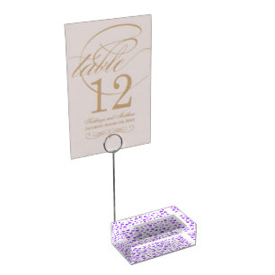 Purple Heart Place Card Holder